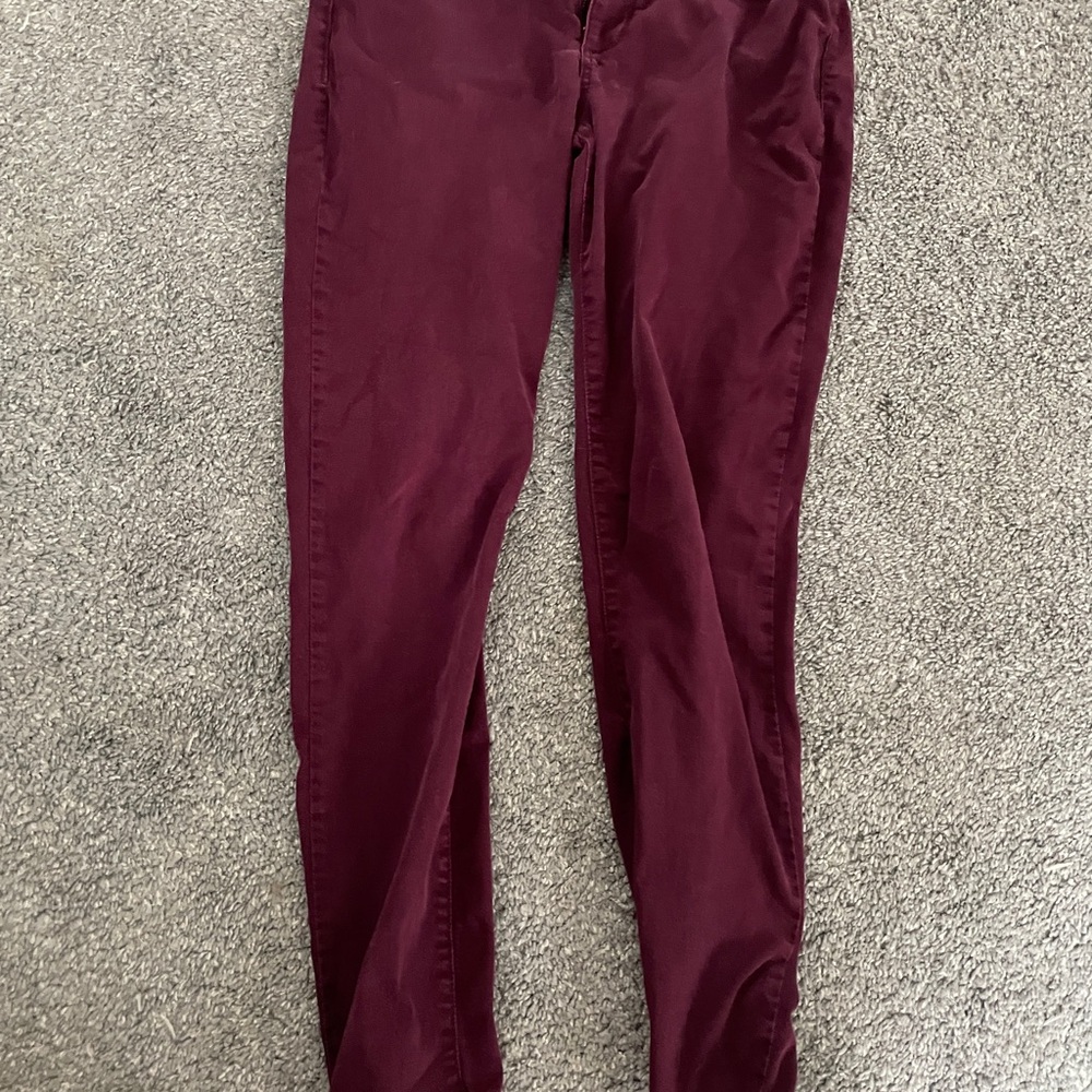 Women's Burgundy Jeans